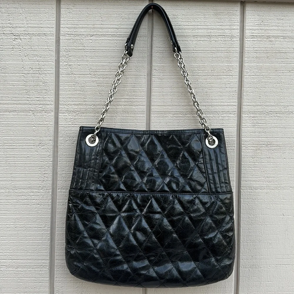 Coach quilted distressed